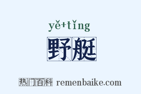 野艇是什么意思的图片